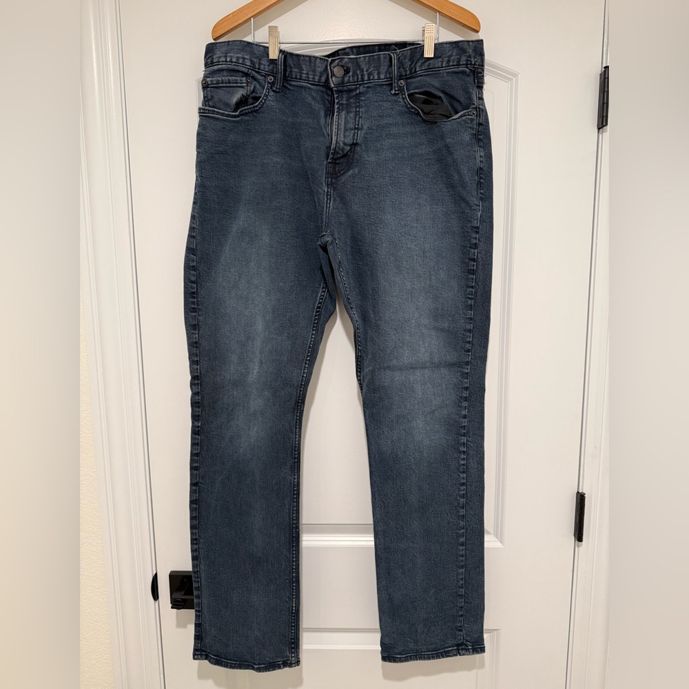 Old Navy Men's Dark Blue Straight Leg Jeans Size 38x34